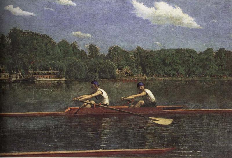 Thomas Eakins The buddie is rowing the boat oil painting picture